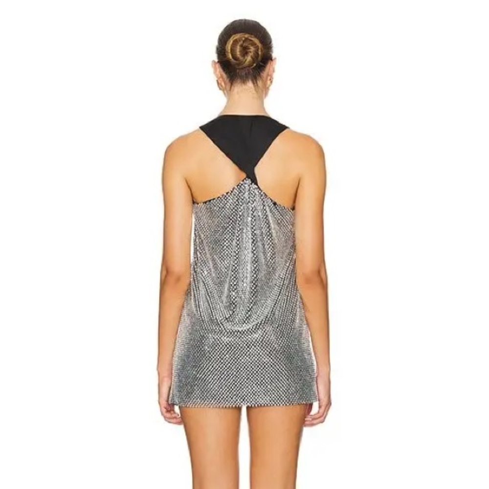 Santa Brands Crystal Mini dress Silver - Picture 3 of 6